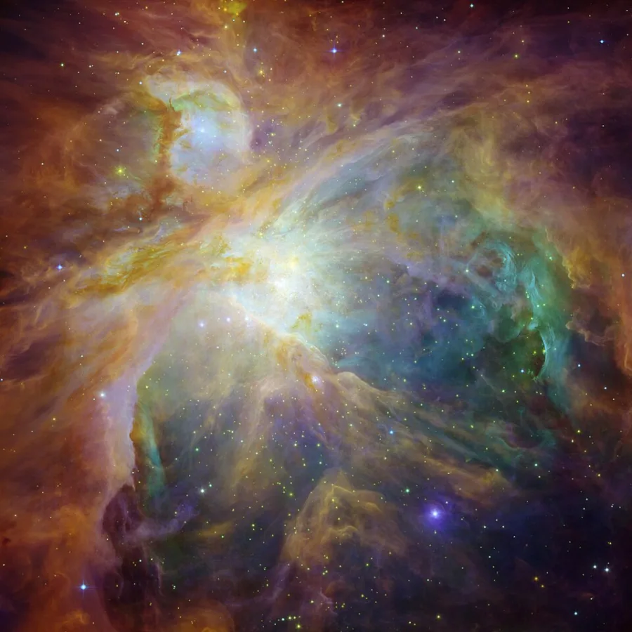 色彩豊かな星雲の天体写真